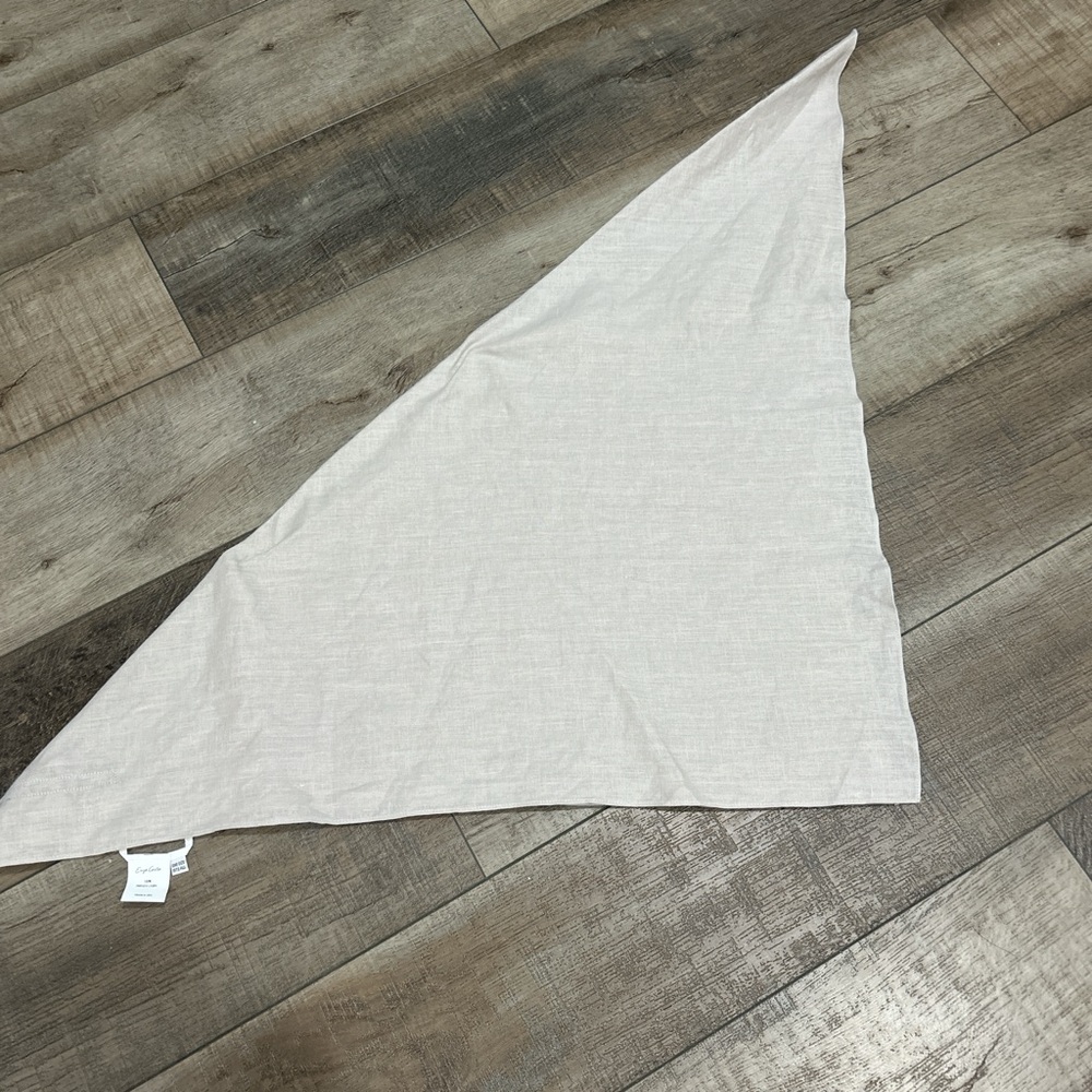 Enza Costa linen scarf top in flax - Picture 4 of 6